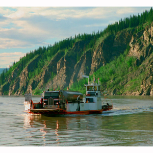 Přívoz přes Yukon River u Dawson City (Yukon Territory 1998) 066S