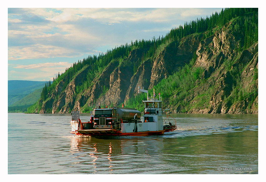 Přívoz přes Yukon River u Dawson City (Yukon Territory 1998) 066S