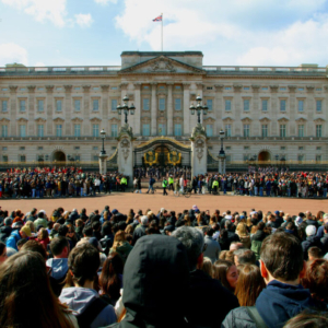 Střídání stráží, Buckinghamský palác, Londýn 2025_550_0393