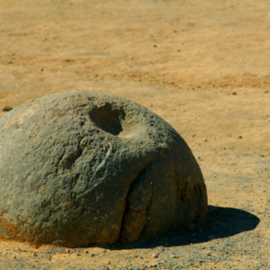 Neznámý objekt na nádvoří Mínoiského paláce, Malia 2025_555_0972